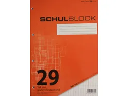 PAPERZONE Schulblock A4 Lineatur 29 50 Blatt