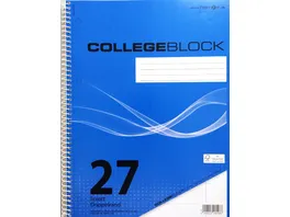 PAPERZONE Collegeblock A4 Lineatur 27 80 Blatt
