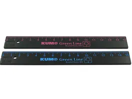 KUM Lineal Green Line 15cm schwarz sortiert