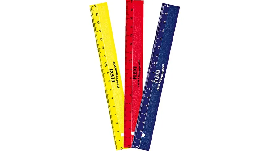 KUM Lineal Flexi 15cm farblich sortiert