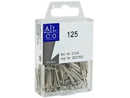 ALCO Bueroklammern 125 Stueck 26mm verzinkt