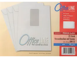 OfficeLINE Versandtasche C5 mit Fenster 90g weiss 25 Stueck
