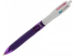 BIC 4 Colours Grip Vierfarb Druckkugelschreiber mit mittlerer Spitze trendige Tintenfarben