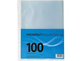 PAPERZONE Prospekthuellen genarbt 100Stueck