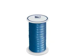 TRUBA Doppelsatinband auf Rolle 3mm x 5m blau