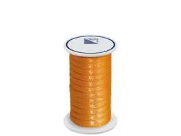 TRUBA Doppelsatinband auf Rolle 3mm x 5m orange