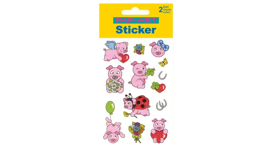 PAP-ART Sticker Schweinchen