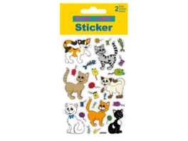 PAP ART Sticker Glitter Katzen
