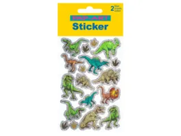 PAP ART Sticker Dinosaurier Glitzerfolie