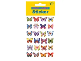 PAP ART Sticker mit Silberkontur Schmetterlinge