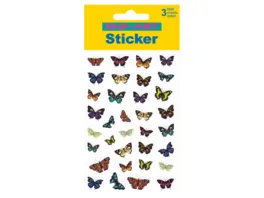 PAP ART Sticker gezeichnete Schmetterlinge