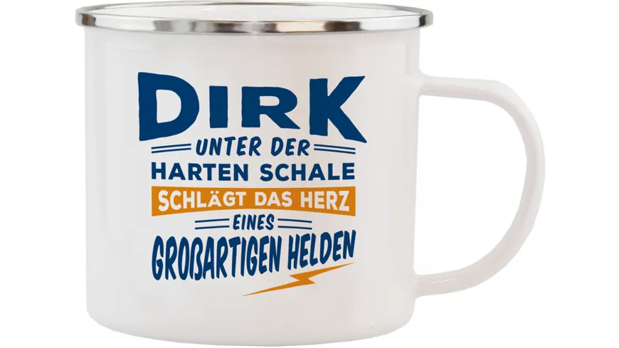 H&H Echter Kerl Emaille-Becher Dirk