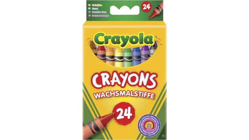 AMIGO 00247 Crayola 24 Wachsmalstifte Stifte Wachsmalstifte Kreativ Crayola Spie 