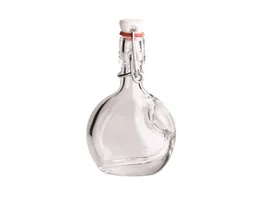 MAeSER Glasflasche mit Buegelverschluss Bocksbeutel 0 04l