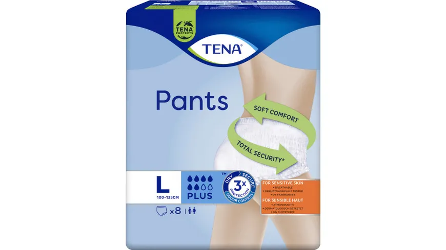 TENA LADY Pants Plus Large 8 Stück