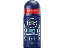 NIVEA Men Deo Roll On Dry Active Antitranspirant 50 Ml