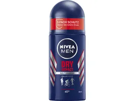 NIVEA MEN Deo Roll On Dry Impact Antitranspirant