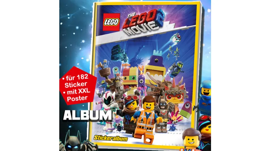 The LEGO Movie 2 Sammel Stickeralbum 1 Display deutsche Ausgabe Blue Ocean 