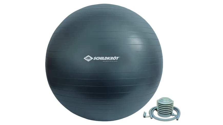 Schildkröt-Fitness - Gymnastikball 85 cm, phthalatfrei, mit Ballpumpe, anthrazit