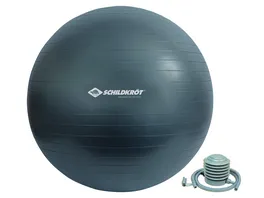 Schildkroet Fitness Gymnastikball 85 cm phthalatfrei mit Ballpumpe anthrazit