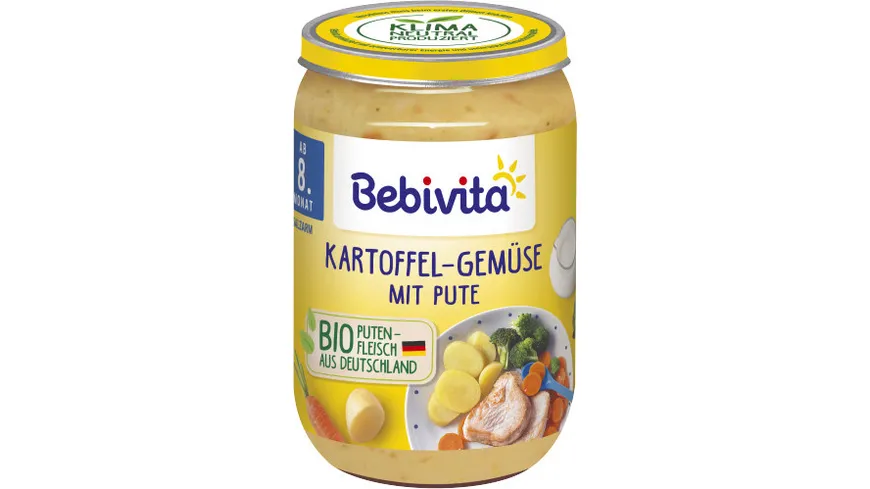 Bebivita Bio Menüs: Kartoffel-Gemüse mit Pute, 220g