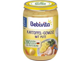 Bebivita Bio Menues Kartoffel Gemuese mit Pute 220g
