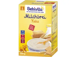 Bebivita Milchbrei Keks ohne Zuckerzusatz Vorratspack 500 g 2x250g