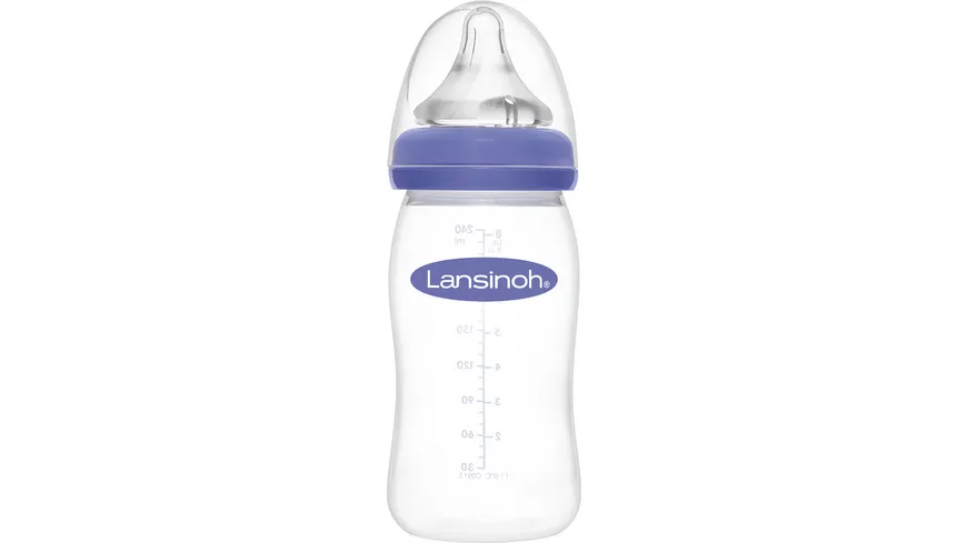 Lansinoh® NaturalWave Weithalsflasche 240ml & Sauger Gr. M