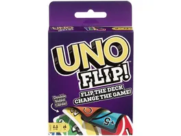 Mattel Games UNO Flip Kartenspiel Gesellschaftsspiel Familienspiel Kinderspiel