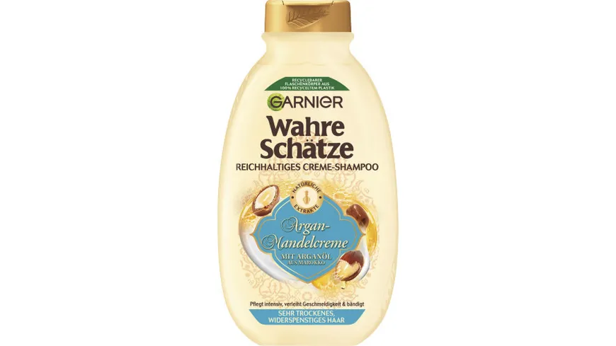 GARNIER Wahre Schätze Nährendes Creme-Shampoo Argan-Mandelcreme