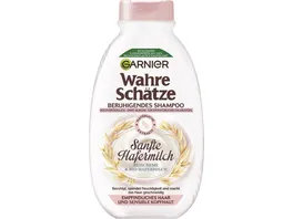 Wahre Schaetze Shampoo seidige Reiscreme mit sanfte Hafermilch 300ml fuer empfindliches Haar