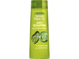Garnier Fructis Shampoo Anti Schuppen Gruener Tee Zink Pyrition kraeftigend schuppige Kopfhaut