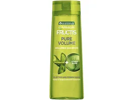 Fructis Shampoo Kraft Volumen 300ml Vitamin B3 und B6 und Zuckerrohr kraeftigend verleiht Volumen
