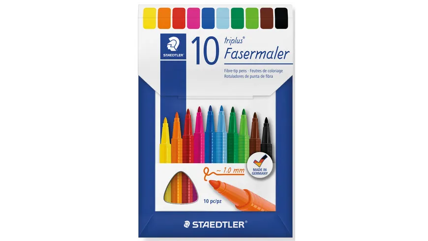 STAEDTLER Fasermaler triplus® color 10er Etui