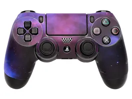 Skins Sticker fuer PS4 Controller Galaxy Violet