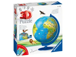 Ravensburger Puzzle 3D Puzzle Ball Kinderglobus in deutscher Sprache 180 Teile