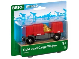 BRIO Bahn Container Goldwaggon