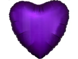 Anagram Folienballon HERZ Purple Satin Luxe S15 43cm