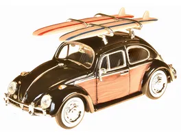 Motor Max VW Kaefer Woody mit Surfbrettern 1 24