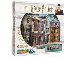 Wrebbit 3D Puzzle Harry Potter 3D Puzzle Winkelgasse 450 Teile