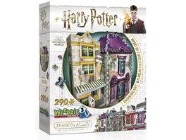 Wrebbit 3D Puzzle Harry Potter 3D Puzzle Madam Malkin s Anzuege Florean Fortescue s Eissalon 290 Teile