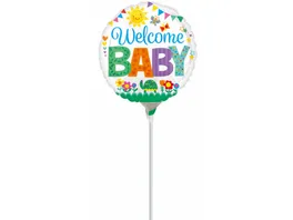 Amscan Folienballon Mini Shape WELCOME Baby 23 cm