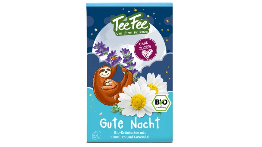 TeeFee Bio Gute Nacht Kräutertee mit Kamille