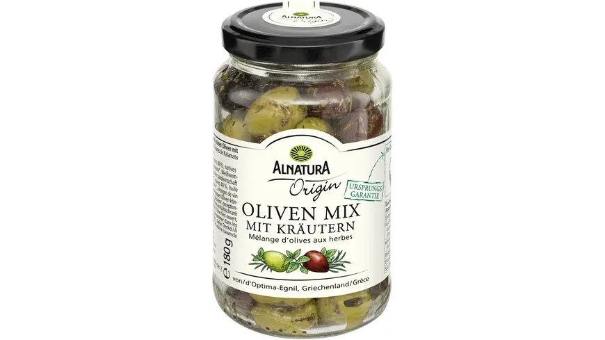 Alnatura Bio Origin Oliven Mix mit Kräutern