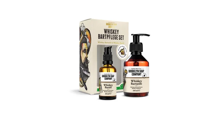BROOKLYN SOAP COMPANY Whiskey Bartpflege Set