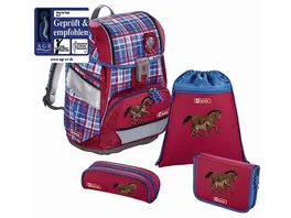 Step by Step 2in1 Schulranzen Set Horse Family 4 teilig