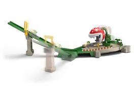 Hot Wheels Mario Kart Piranha Pflanzen Trackset inkl 1 Spielzeugauto Zubehoer