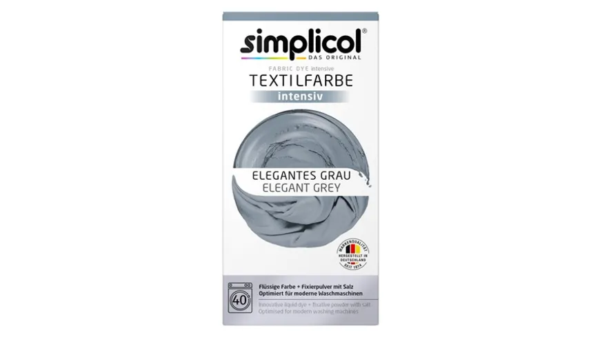 simplicol Textilfarbe intensiv Elegantes Grau
