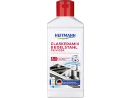 HEITMANN Glaskeramik und Edelstahl Reiniger 3in1