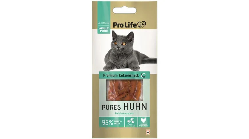 Pro Life Katze Katzensnack Pures Huhn 10g